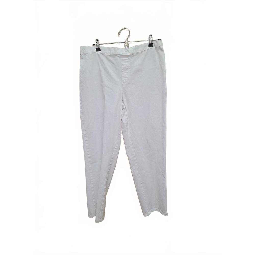 Isaac Mizrahi Live! White Stretch Pants, 16